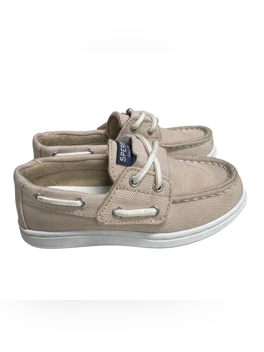 Sperry Kids Sea Ketch Washable Sneaker in Khaki Size 10M